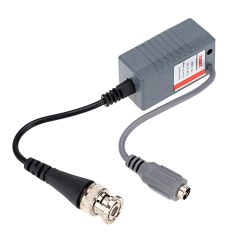 Practical CCTV Coax BNC Video DC Power RCA Audio Balun Transceiver to CAT5e 6 Balun with BNC RCA and Male DC Plug