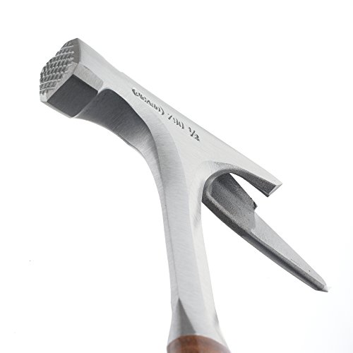 PICARD Ganzstahl-Latthammer Nr. 790 1/2 leichte Ausführung | Glatte Bahn | Ledergriff | Magnetischer Nagelhalter | Red Dot Design Award Winner | Gesamtgewicht 800g, Länge 312 mm | Made in Germany – Bild 3