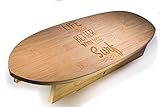 Bamboo Wood Surf Shaped Ergonomic Foot Rest Under Desk - 19