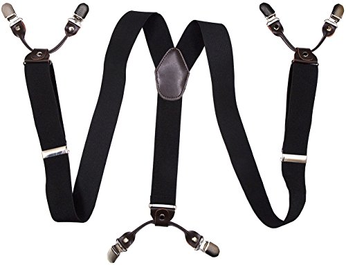 Suspenders Men Black Solid Clip on Y Back MenΓ’β¬β’s Braces Elastic Shoulder Straps Suspenders Men Black Solid Clip on Y Back MenΓ’β¬β’s Braces Elastic Shoulder Straps