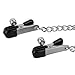 Joygrace® Adjustable Silver Sex Beginner Nipple Clamps Chains Tweezers Sex Toy Adults Restraints Sexual Toys---Slave Games