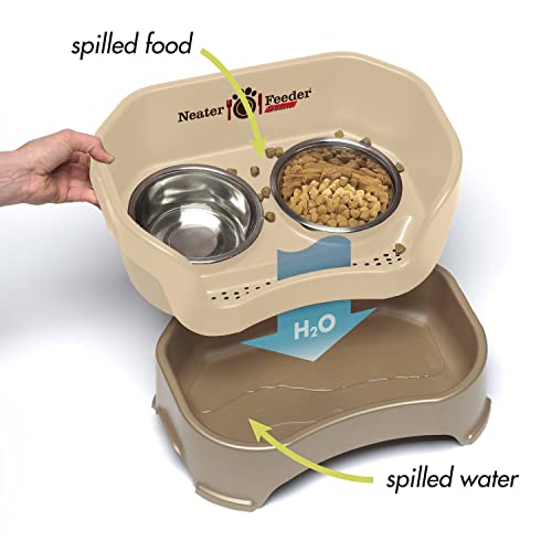 Neater Feeder Deluxe with Leg Extensions for Large Dogs Mess Proof