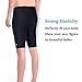 Aegend Men's Durable Solid Swim Jammers Soft Comfortable Fit SwimSuit Quick Dry Swimwear with Inner Elastic Waist Band, Black, 5 Sizes