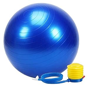 JANCOM Anti-Burst Exercise Gym Ball with Pump, Anti-Slip Balance Stability Ball, Heavy Duty Fitness Yoga Ball, Extra…