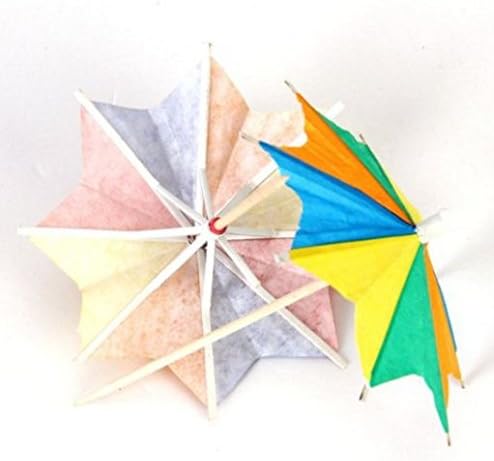 10pcs Useful Paper Drink/ Cocktail Parasols /Umbrellas Luau Sticks / Party Randomly send