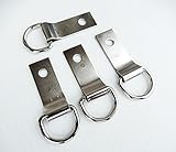 Set of 4 Saddle Concho Repair Clip & Dee 5/8