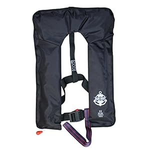 Schnorchelmasken 41kgSfEkmeL. SS300 2 Stück vollautomatische Rettungsweste mit Schrittgurt und Bergungsschlaufe
Hochsee Rettungsweste 150 Newton in der Farbe schwarz, vollautomatische Ausführung, manuelle Auslösung auch möglich
ohnmachtsichere Lage wird nach der Auslösung automatisch erlangt, gute Sichtbarkeit nach der Aktivierung durch Signalfarbe sowie Reflektoren