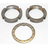 Spindle Nut Kit Compatible with Dana 44 or GM 10 Bolt Ford Chevy Dodge Jeep Manual Hubs