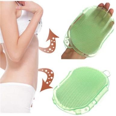 Bath Brush Massager Silicon Anti Cellulite Massage Exfoliater Brushes Body Glove Scrub by SiamsShop