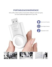 Cargador para Apple Watch, inalámbrico, portátil, ajustable, magnético, cargador de viaje, compatible con Apple Watch Series 4, 3, 2, 1