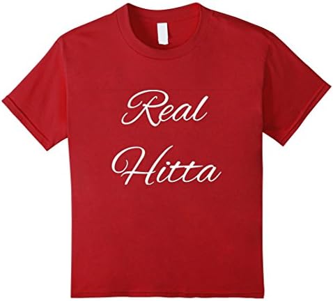 Kids BarzRus All Size Male/ Female Real Hitta T-Shirt 12 Cranberry