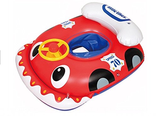 Little Tikes Car Inflatable Baby Swimming Pool Float, 31.5 X 25.6 inches