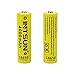 INTSUN 2pcs 3.7V 18650 4000mah Rechargeable Li-ion Battery with PCB and 18650 battery Charger for LED Flashlight, Headlamps, search light lamp, etc