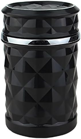 Glow Castle Car multifunctional ashtray car ashtray with LED light car ashtray with multifunction (black)