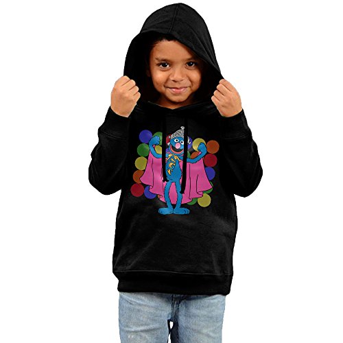 Elmo Seasame Street Black 100% Cotton Hooded Sweatshirts For Toddler Child Kids
