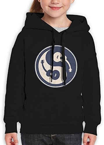 Yunandaj 1Guitar Yin Yang Teenagers Hoodie M