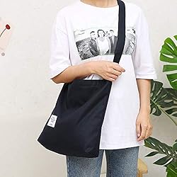 Covelin Women's Retro Large Size Canvas Shoulder