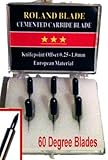 Roland 6-Pack 60 Degree, Canon Refine Type Replacement Cemented Carbide Blade Set