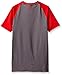 Under Armour Boys' HeatGear Armour Up Digi Fitted Short Sleeve Shirt, Risk Red (600)/Graphite, Youth Medium