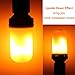 LED Flame Effect Light Bulb 5W 1300K Flame LED Bulbs with Upside Down Effect 3 Modes Flame Light Bulb E26 Based for Halloween Home/Hotel/Bar Party Decoration by LUXON