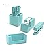 Poppin 10 Piece Set Fresh Start Desk Collection (Aqua)