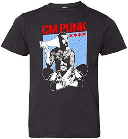 Youth cm Punk Megaphone HQ Wrestling Tee Shirt
