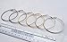 Silver Gold Gunmetal Grey Rhodium Plate Hoop Earrings Set For Women Teen Jewelry Diamond Cut 3 Pairs