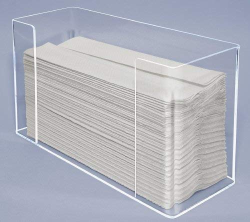 3 X Kantek Paper Towel Dispenser, Clear Acrylic, 11.5 x 6.75 x 4.2 Inches (AH190) (Certified Refurbished) - Thumbnail 2