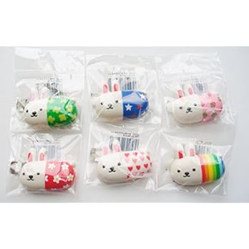 6 Japan Character Medicine Rabbit Magnet Set