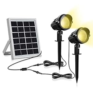 MEIKEE Tuinlamp op zonne-energie solar tuinlamp 3 stuks met grondspies tuinspot IP66 waterdichte tuinlamp 2700K 4000K…