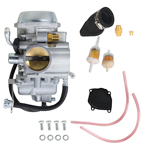 labwork Carburetor with Intake Boot Replacement for Suzuki Quadrunner 250 LTF250 1990-1999