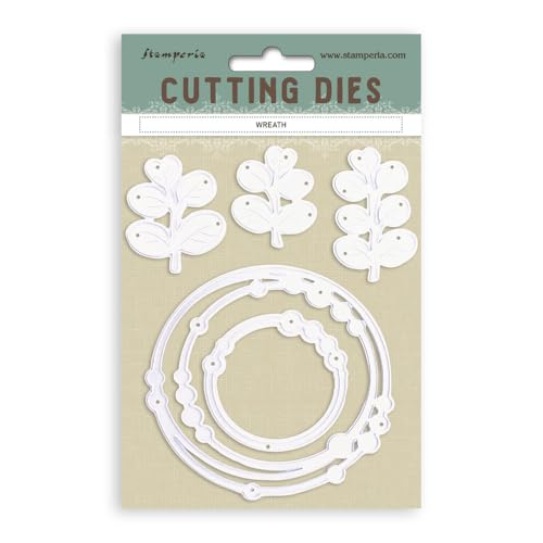 Stamperia - Cutting Dies for Scrapbooking, Albums, Card Making, Bullet Journalling and More, Create Decorations with Natural Elements, Perfect for Crafts and Gifting (A6) (Timeless, Wrath)