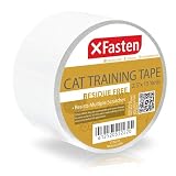 XFasten Title Anti-Scratch Cat Training Tape, Clear, 2.5-Inches x 15 Yards (Single Roll)