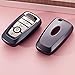 Mofei for Ford Key Cover Fob Shell Case TPU Protector Holder with Key Chain Compatible with Ford Fusion F150 F250 F350 F450 F550 Edge Explorer Escape Mustang Remote Keyless Entry (Black)