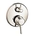 hansgrohe 15753831 Thermostatic Valve Trim with Volume Controls, Small, Polished Nickel