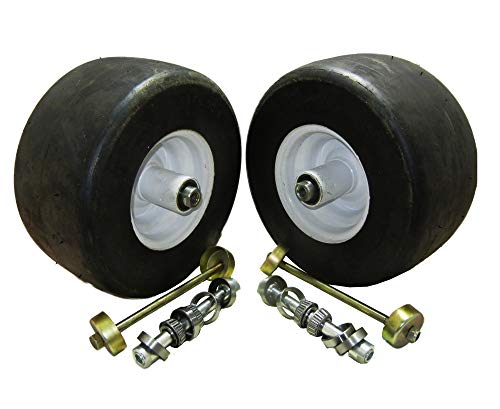 PROVENPART 2 Pack 13X6.5X6 White No Flat Front Solid Tire Puncture Proof Replaces Exmark 103-0065 Includes Bearings Replaces 103-3051 - 1-633584 - 103-0063 - 126-5361 - 1-633585