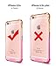 Salawat for iPhone 6 Case, Clear iPhone 6s Case Cute Anti Scratch Slim Phone Case Cover Reinforced TPU Bumper Shock Absorption Protective Case for iPhone 6/6s 4.7inch (Orange Pink)