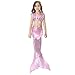 2019 3 Pcs Mermaid Costume for Girls Bathing Swimsuit Swimwear Princess Sea-Maid Bikini Set