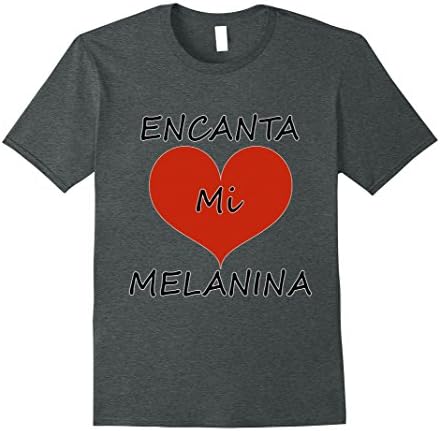 Mens Afro Latino Vida Encanta mi melanina Love my Melanin T-Shirt Small Dark Heather