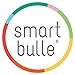 SMARTBULLE Transparent Folding Umbrella - Compact; Sturdy; Windproof; Automatic opening; Diameter=98cm; Umbrella for Men/Women; Colour: BLACK border
