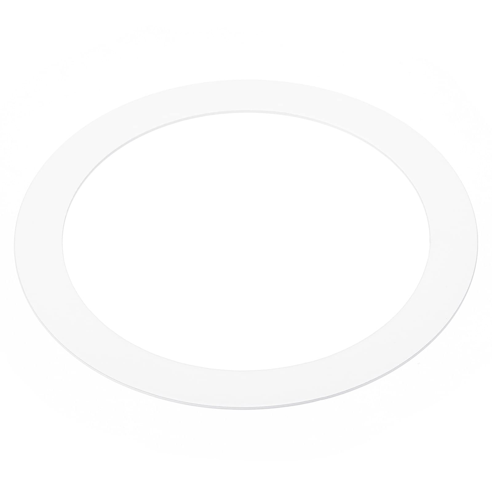 PATIKIL 2.9" ID 3.8" OD Light Trim Ring, Matte Circular Light Cover Lighting Fixture for Ceiling Wall Recessed Can Downlights, White