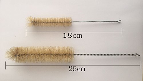 Glass Graduated Measuring Cylinder Set 5ml 10ml 50ml 100ml Glass with Two Brushes
