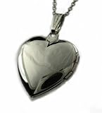 Heart Locket Pendant Necklace, 18"