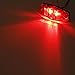 Partsam 2 Pcs LED Light 2 Diode Red Universal Surface Mount Clearance Side Marker Trailer (Size: 2.53 x 1.06 x 0.71 inch)