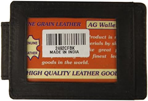 Mens Genuine Leather Slim Multi Function Money Clip Credit Card Id Holder Wallet