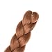 Alissa Jumbo Braiding Hair Extensions High Temperature Kanekalon Synthetic Ombre Twist Hair Multiple Tone Colored Jumbo Braiding Hair (24'', 30#)