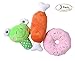 3 pcs/set Squeaky Plush Dog Toys for Small Puppies PUPTECK