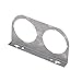 Stewart Warner 814143-F Chrome 2-Hole Gauge Mounting Panel