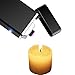 Electric Dual Arc Lighter Rechargeable USB Cigarette Lighter Plasma Flameless Windproof Lighter for Cigar,Candle,Cigarette (Black)