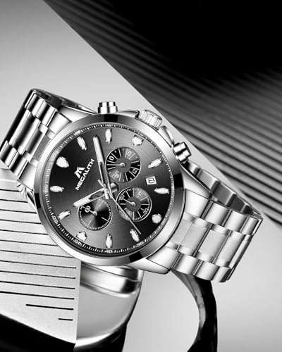 MEGALITH Men's Elegant Wristwatch: Chronograph Waterproof Analogue Watch with Luminous Date – Anniversary Birthday Gift for Formal Business Men